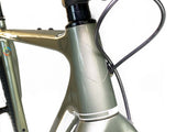 AMS Gravel/Road Frame Guard in TOTAL size CLEAR color on the head tube of an Open UP gravel bike