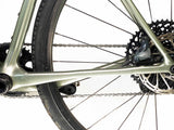 AMS Gravel/Road Frame Guard in TOTAL size CLEAR color on the stay of an Open UP gravel bike