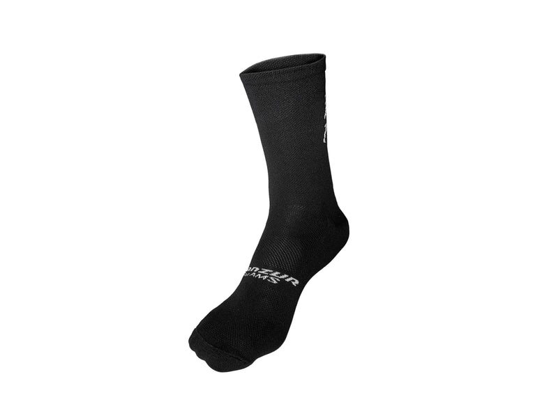 AMS Ride Fast cycling socks in black front view