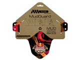 AMS X Red Bull Rampage Mud Guard in Red&Orange inside the packaging