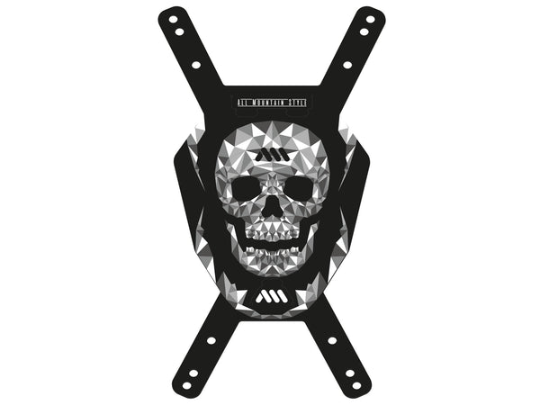 All Mountain Style Skull Number Plate
