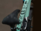 AMS Frame Guard in Extra size black color option on top of top tube