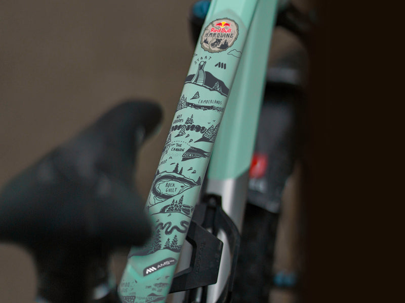 red bull fahrradrahmen AMS X Red Bull Hardline Frame Guard