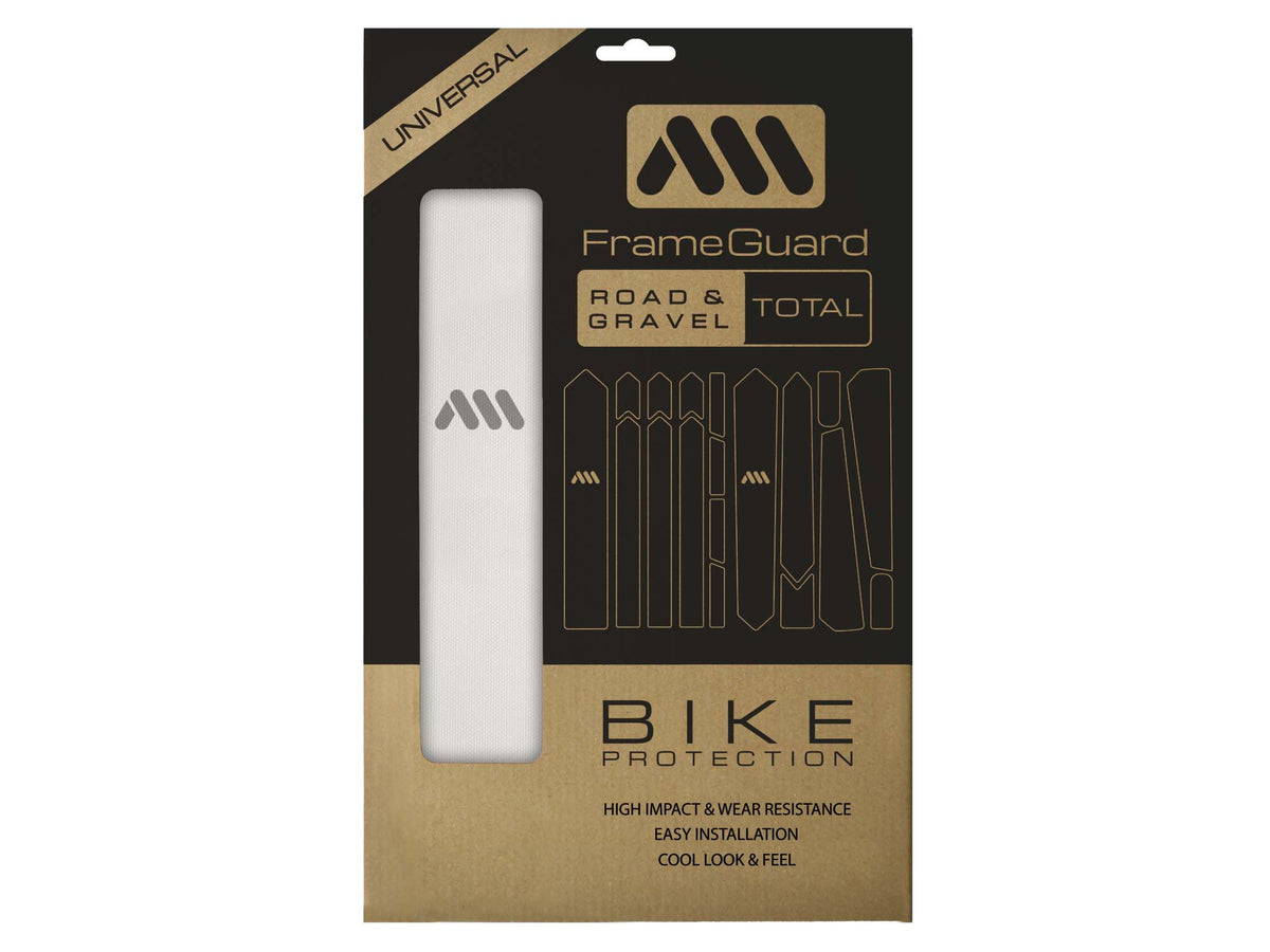 34-Piece Bike Frame Protection Sticker Set - MTB Skull Design, Durable, Made In Germany