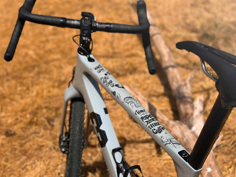 gravel bike frame protection Coffee Edition AMS Gravel/Road Frame Guard