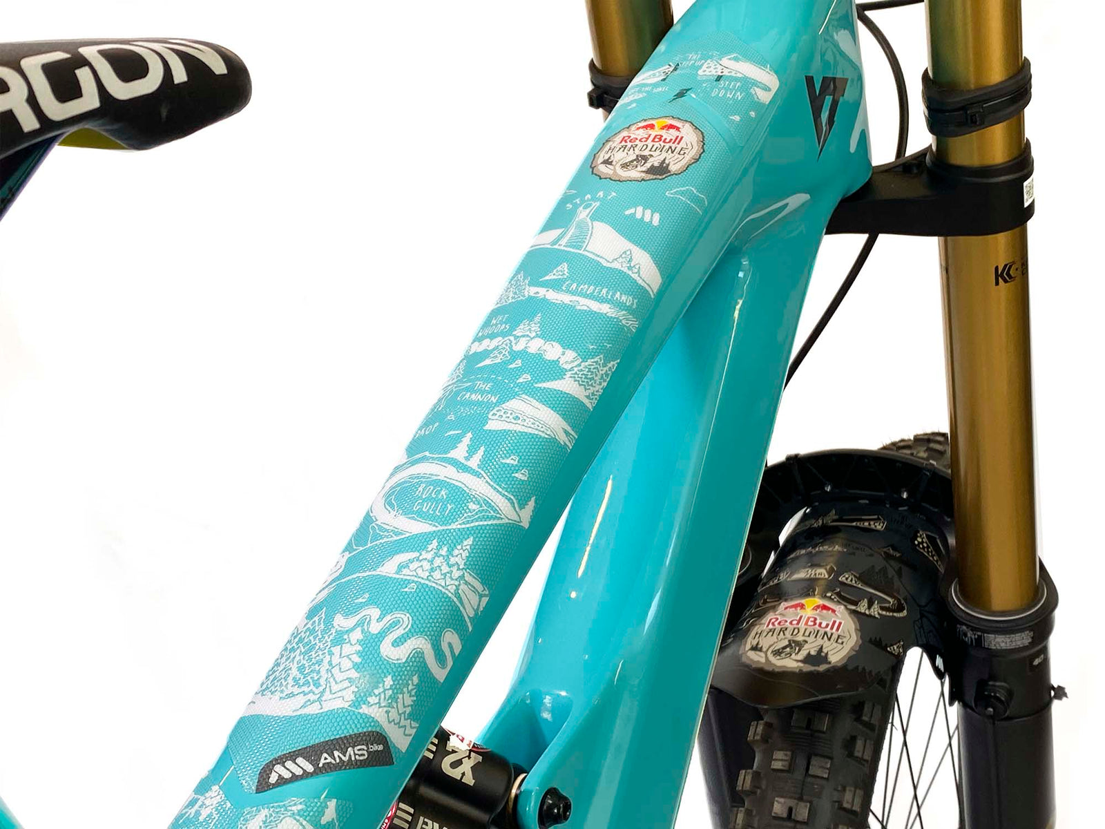 MTB Anti-scratch Pads FOMTOR Bike Chainstay Protector - 2 Pack For MTB & Ebike Protection Silicone Frame Guard