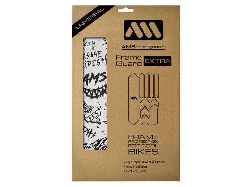 AMS Frame Guard in Extra size black color option inside the packaging