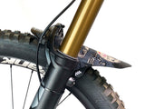 AMS X Red Bull Hardline Mud Guard installed side view