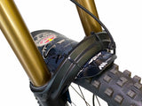 AMS X Red Bull Hardline Mud Guard installed front view
