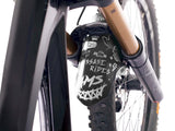 AMS Mud Guard Guard Hell Gang design on a bike fork