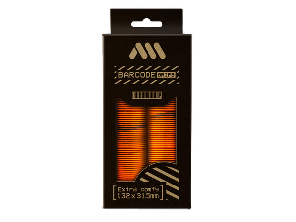 AMS Barcode Grips in Orange Camo color. Packaging view