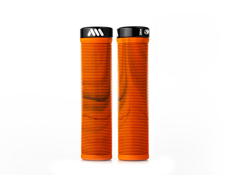 AMS Barcode Grips in Orange Camo color. Product view