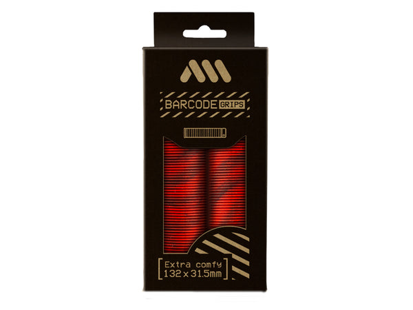 AMS Barcode Grips in Red Camo color. Packaging view