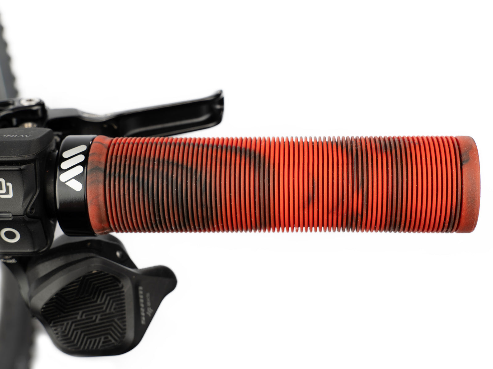 AMS BARCODE MTB Grips – Red Camo | Classic Comfort & Control