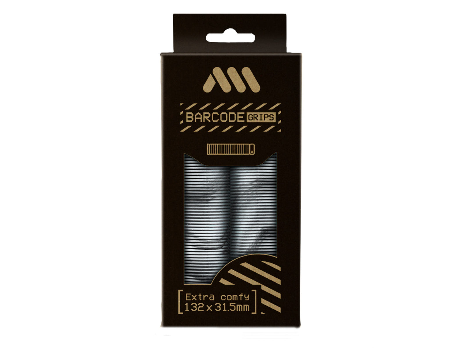 AMS BARCODE MTB Grips – White Camo | Classic Comfort & Control