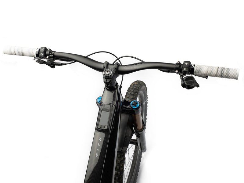 AMS Barcode Grips in White Camo color. Installed cockpit upper view