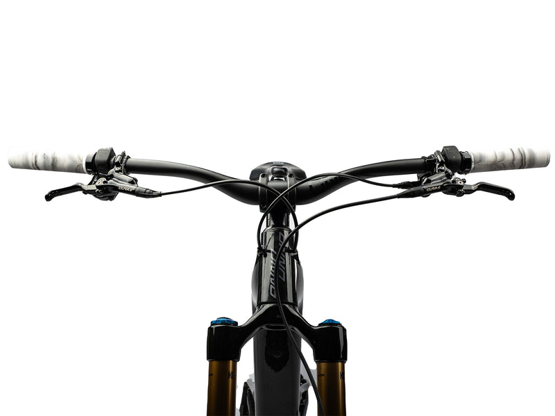 AMS Barcode Grips in White Camo color. Installed cockpit front view