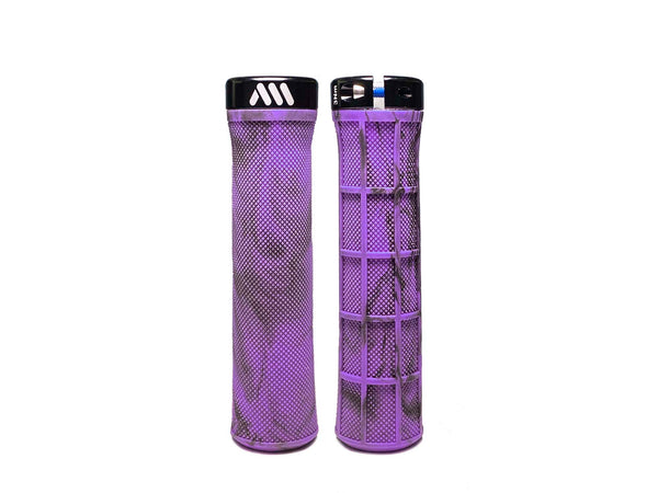 AMS Berm Grips for mtb in purple camo color product picture