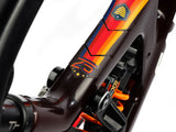 AMS X Red Bull Rampage 25th Anniversary Limited Edition Frame Guard Extra top tube close product view installed in a bike