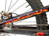 AMS X Red Bull Rampage 25th Anniversary Limited Edition Frame Guard Extra chainstay product view installed in a bike
