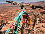 AMS X Red Bull Rampage Freeride Flames Frame Guard Extra main product image installed on a bike