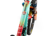 AMS X Red Bull Rampage Freeride Flames Frame Guard Extra top view installed on a bike
