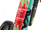 AMS X Red Bull Rampage Freeride Flames Frame Guard Extra top tube detail installed on a bike