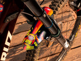 AMS X Red Bull Rampage 25th Anniversary Limited Edition Mud Guard top view in a bike