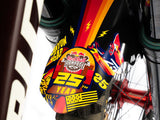 AMS X Red Bull Rampage 25th Anniversary Limited Edition Mud Guard top close view in a bike