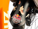 AMS X Red Bull Rampage Desert Camo Mud Guard top rear view installed on a bike