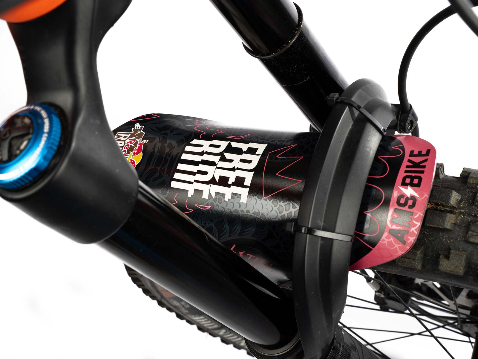 イッツァページレッドブル Amazon.com: MTB Front Wheel Mud Guard Red Bull Rampage