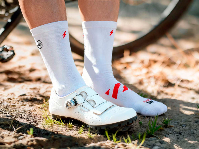 AMS Ride Day socks White for gravel