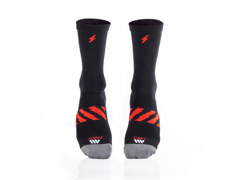 AMS Ride Day socks Black front view