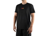 AMS Infinity tee in black main front view