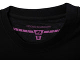 AMS Infinity tee in black inside neck detail