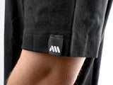 AMS Infinity tee in black sleeve detail