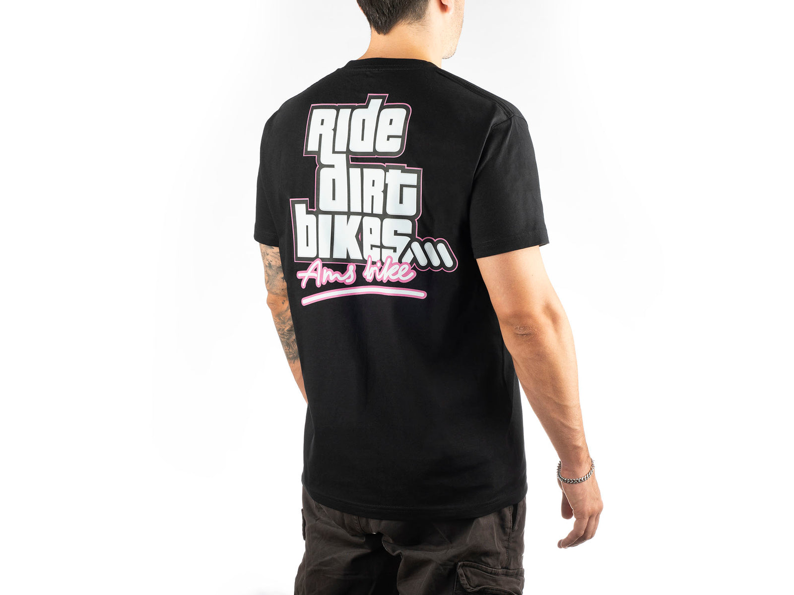 AMS Ride Dirt Bikes Black t-shirt