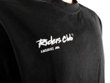 AMS Riders Club oversize tee in black detail front view