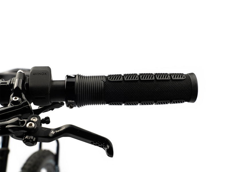 AMS Rise Grips in Black color. Installed front view