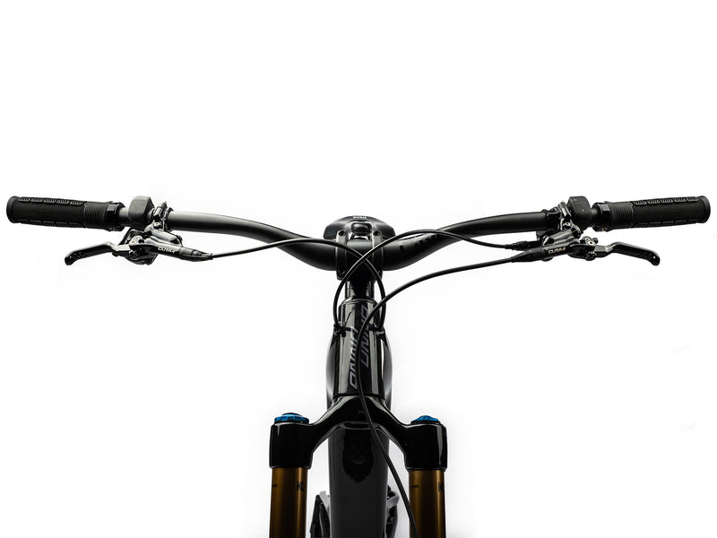 AMS Rise Grips in Black color. Installed cockpit front view