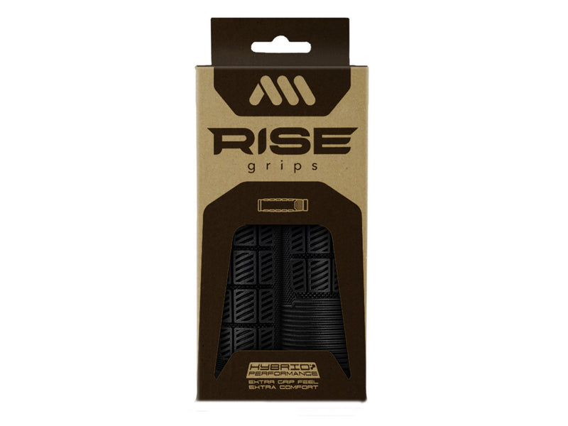AMS Rise Grips in Black color. Packaging view