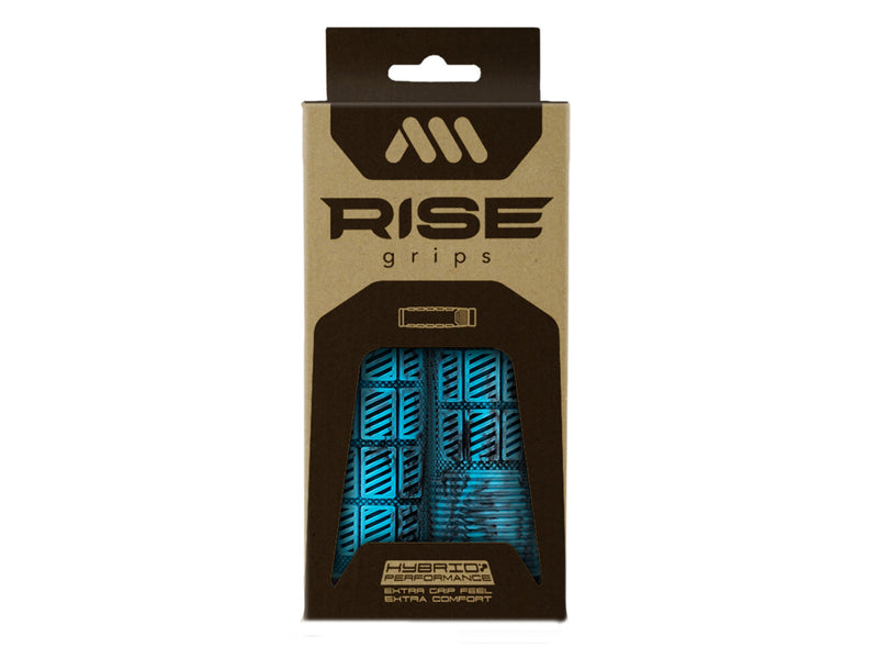 AMS Rise Grips in Blue Camo color. Packaging view