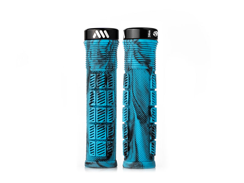 AMS Rise Grips in Blue Camo color. Product view