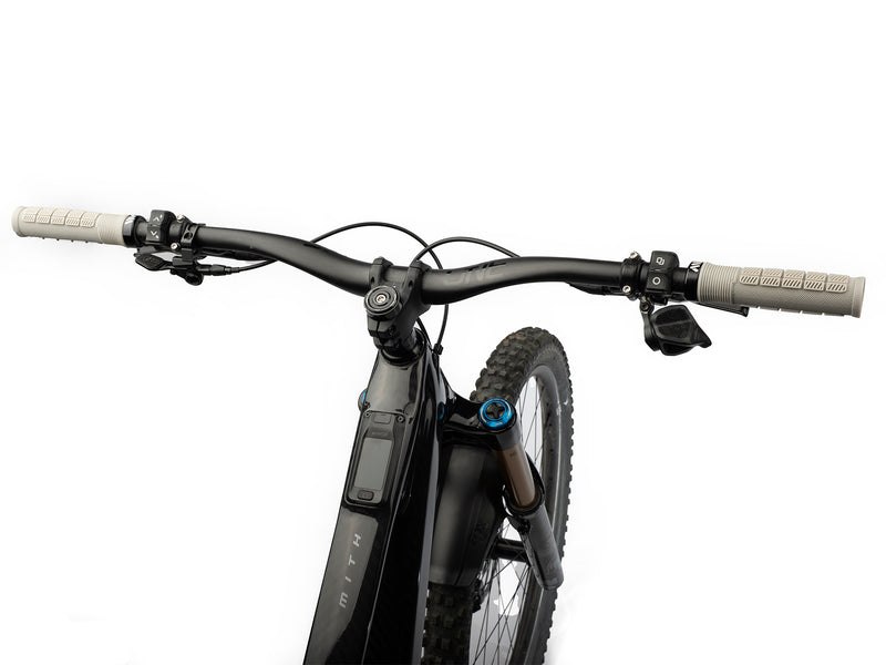 AMS Rise Grips in Grey color. Installed cockpit upper view