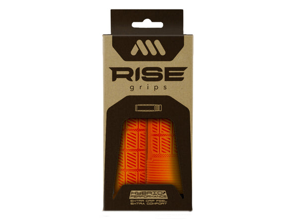 AMS Rise Grips in Orange color. Packaging view