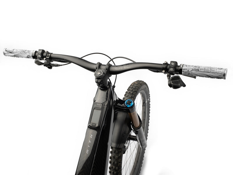 AMS Rise Grips in White Camo color. Installed cockpit upper view