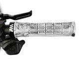 AMS Rise Grips in White Camo color. Installed upper view