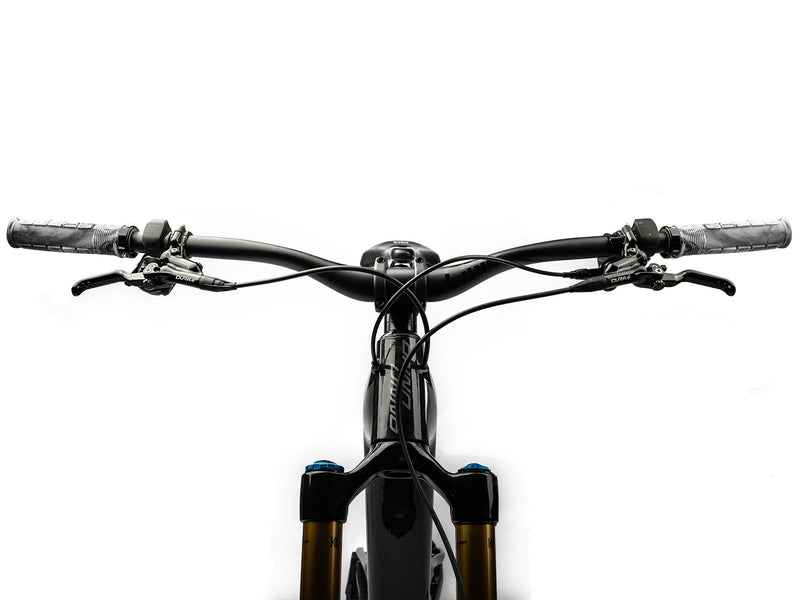 AMS Rise Grips in White Camo color. Installed cockpit front view