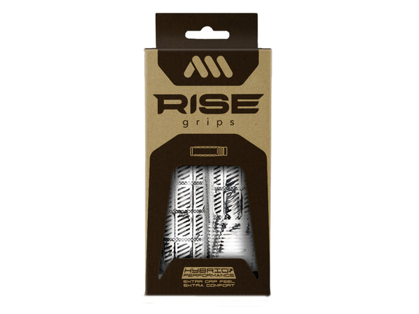 AMS Rise Grips in White Camo color. Packaging view