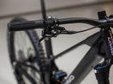 AMS SuperSoft grips in black product view from the top front on a Unno bike